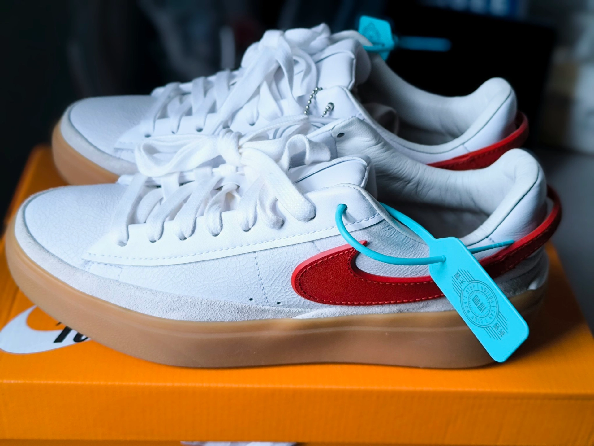 custom review-Nike Blazer Phantom 'Goddess OF Victory' Low Top Скейтборд Кроссовки Мужские Белый Красный