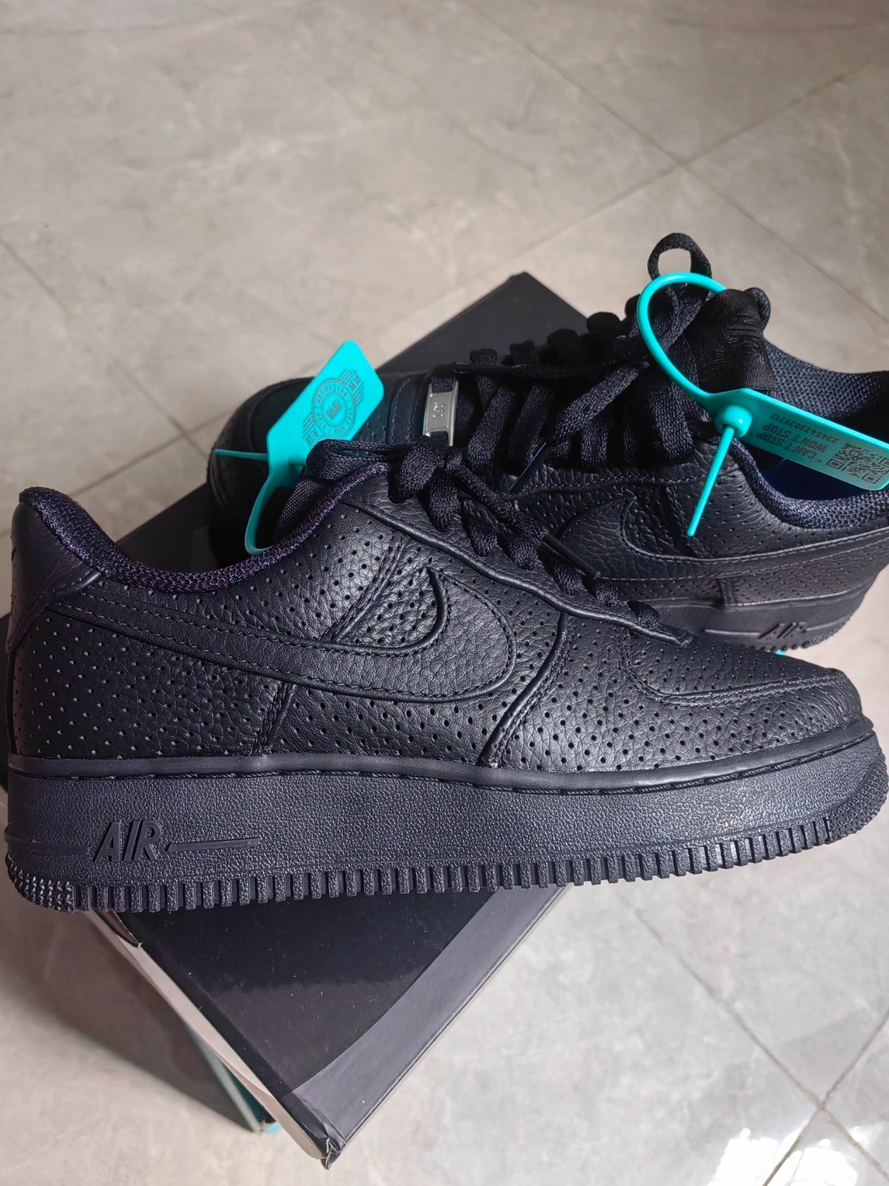 custom review-Nike Air FORCE 1 Low Топ Скейтборд Кроссовки Унисекс Черный