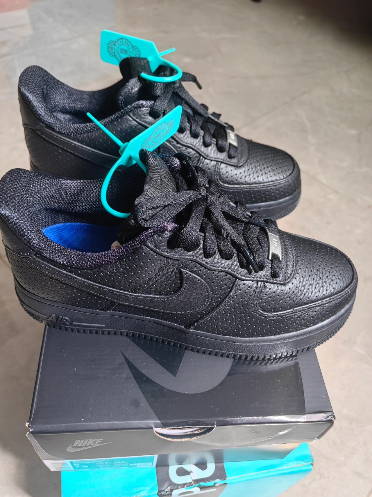 custom review-Nike Air FORCE 1 Low Топ Скейтборд Кроссовки Унисекс Черный