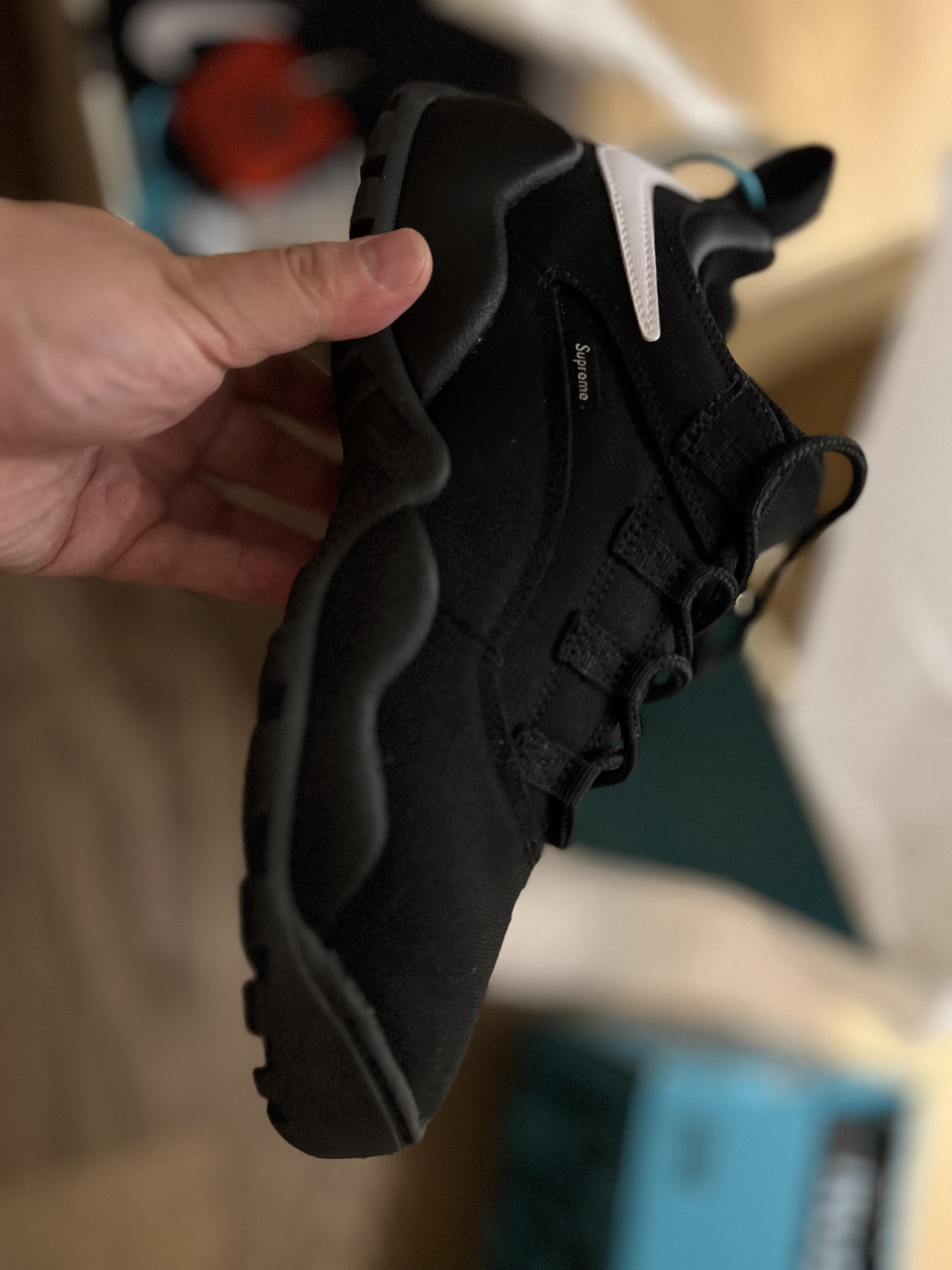 custom review-Supreme x Nike SB Darwin Low Топ Повседневный Мужской Черный Белый