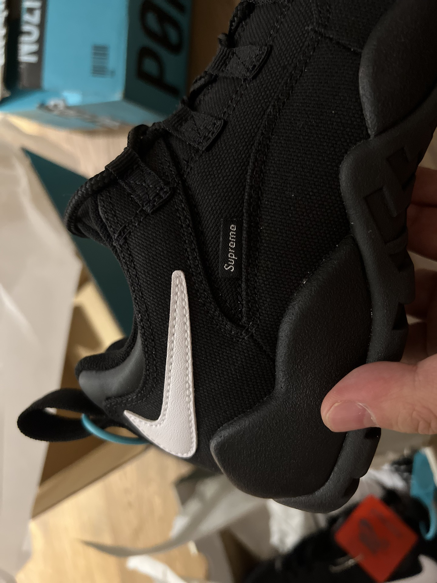 custom review-Supreme x Nike SB Darwin Low Топ Повседневный Мужской Черный Белый