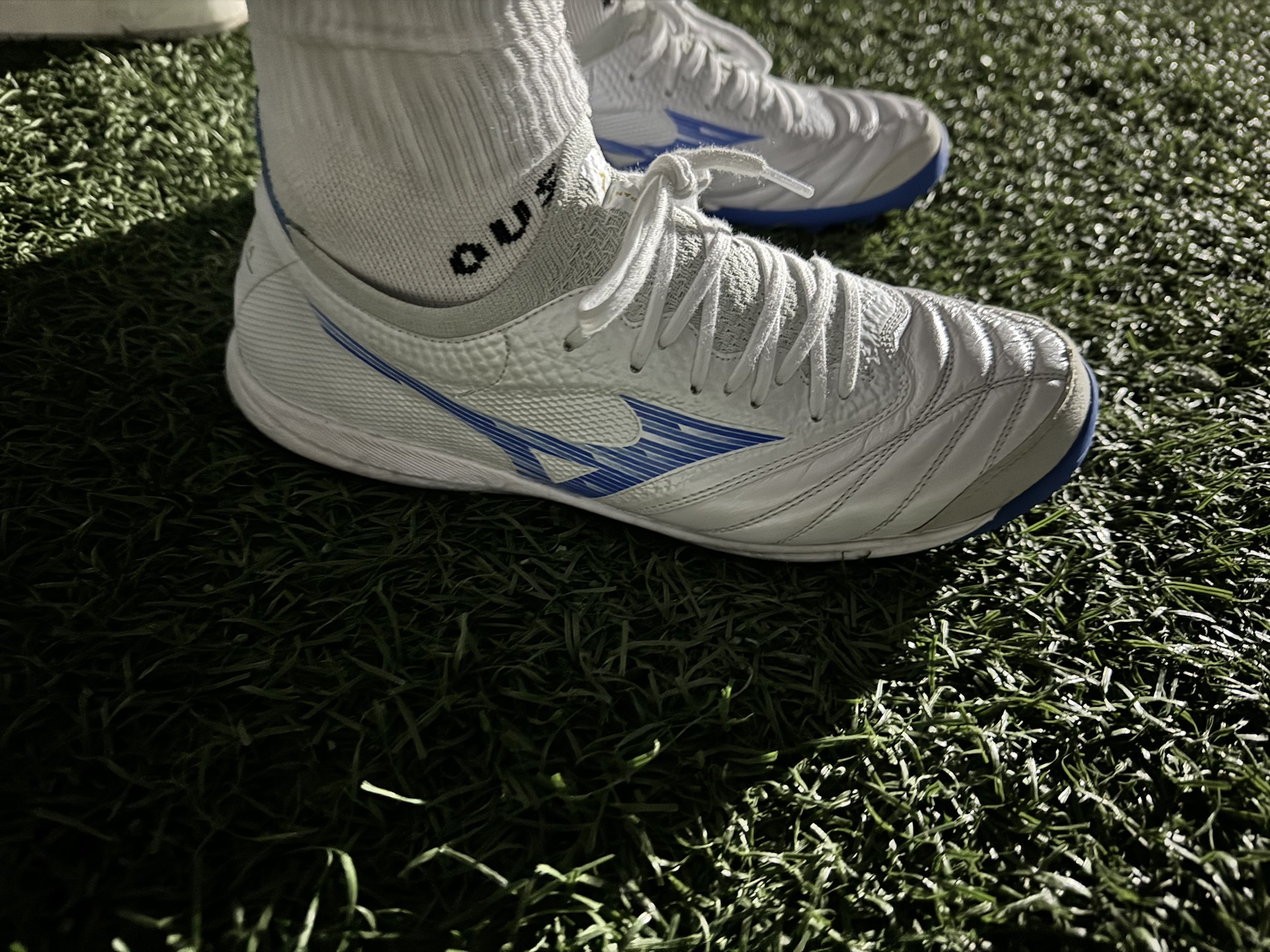 custom review-Mizuno SALA TF Шипы Футбольные бутсы Унисекс Белый