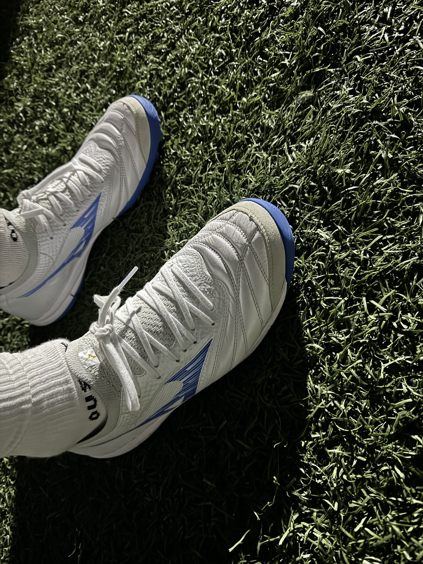 custom review-Mizuno SALA TF Шипы Футбольные бутсы Унисекс Белый