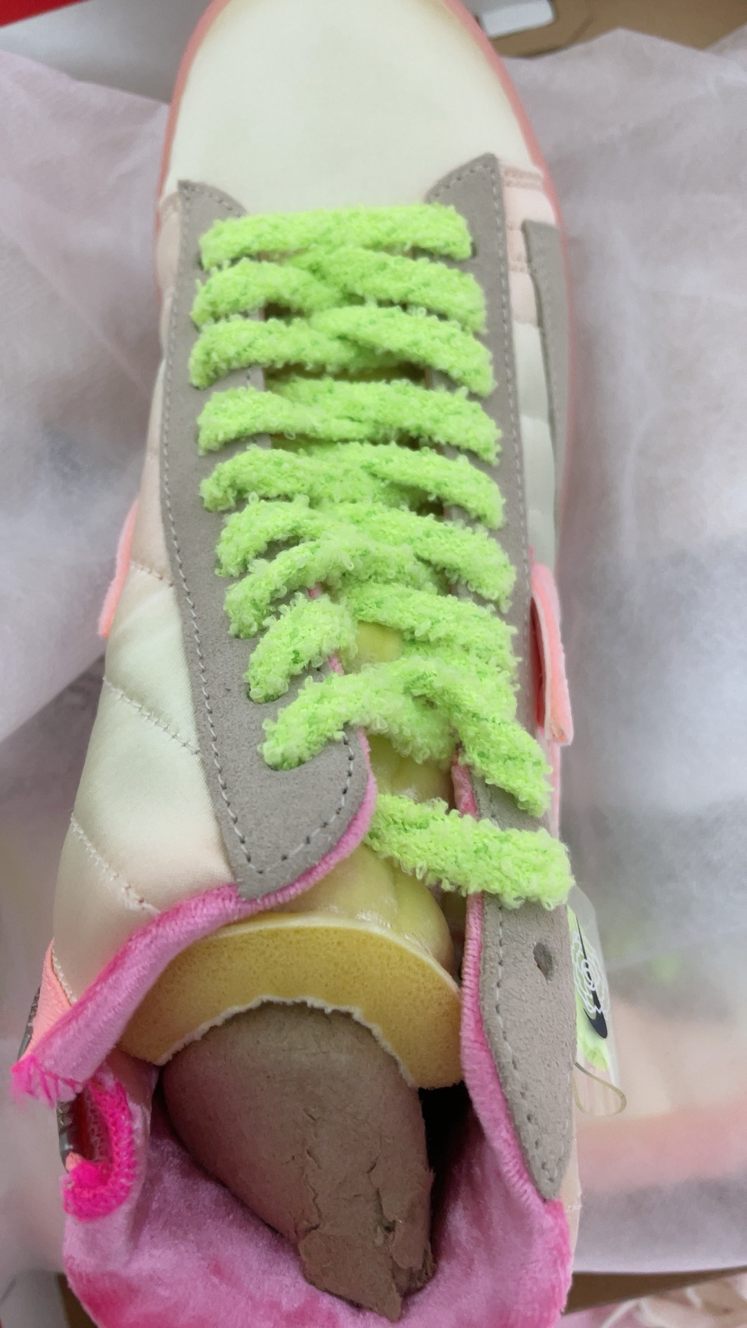 custom review-nike Blazer Rebel 'Праздник Весны' MID Топ Скейтборд Кроссовки Женские Розовый Зеленый