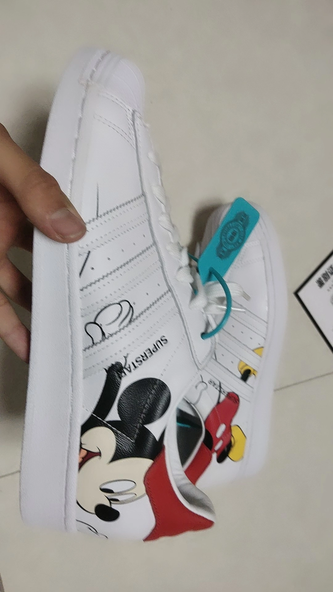custom review-Disney x Adidas Originals SUPERSTAR Амортизация Низкие Кроссовки для скейтбординга Унисекс Белые