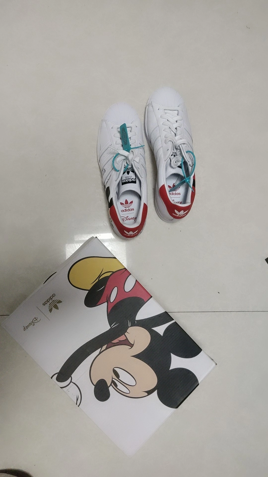 custom review-Disney x Adidas Originals SUPERSTAR Амортизация Низкие Кроссовки для скейтбординга Унисекс Белые