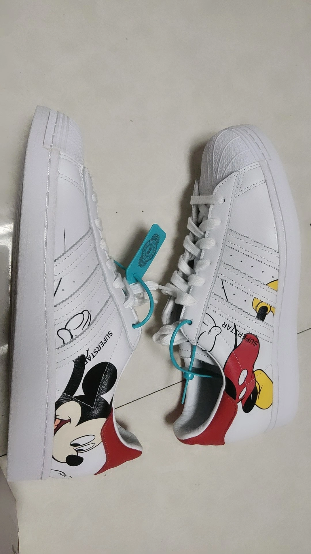 custom review-Disney x Adidas Originals SUPERSTAR Амортизация Низкие Кроссовки для скейтбординга Унисекс Белые