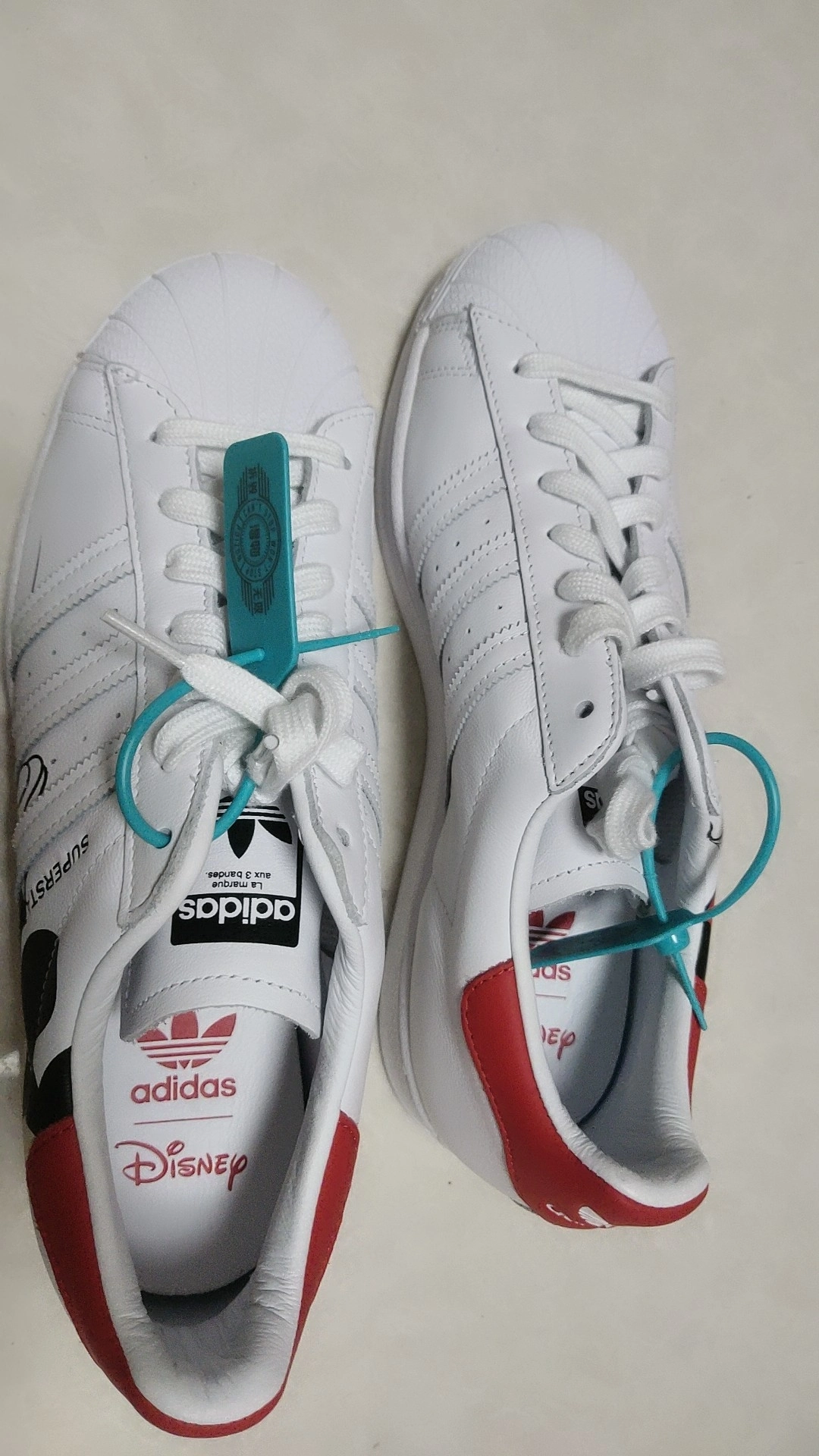 custom review-Disney x Adidas Originals SUPERSTAR Амортизация Низкие Кроссовки для скейтбординга Унисекс Белые