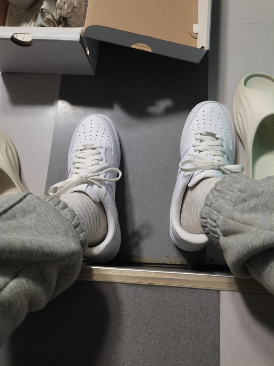 custom review-Nike Air Force 1 07 Устойчивые к истиранию Низкие Кроссовки для скейтбординга Мужские Чисто белые