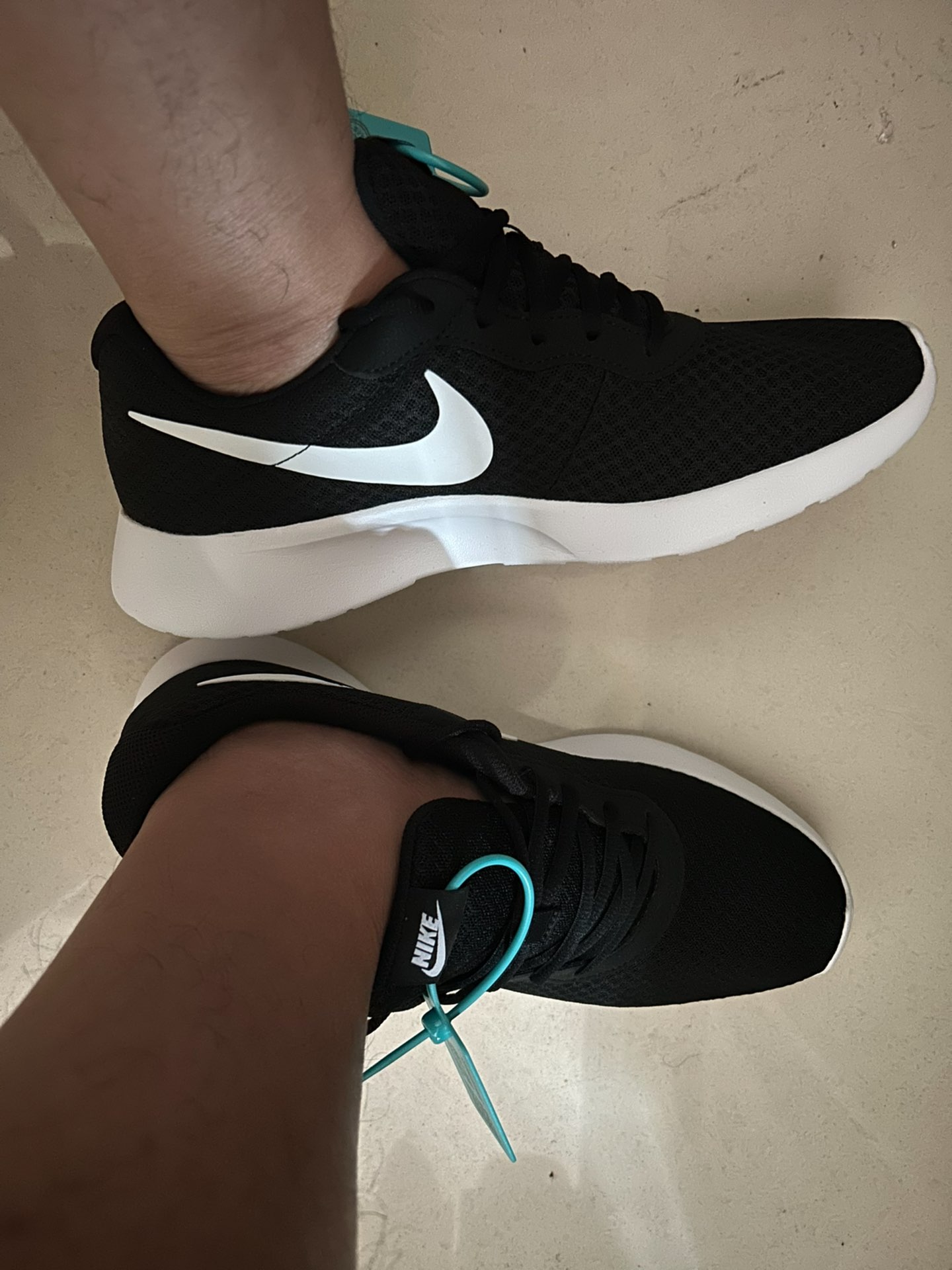 custom review-Nike Tanjun Collection Низкий Топ Повседневная Обувь Унисекс Черный и Белый Oreo