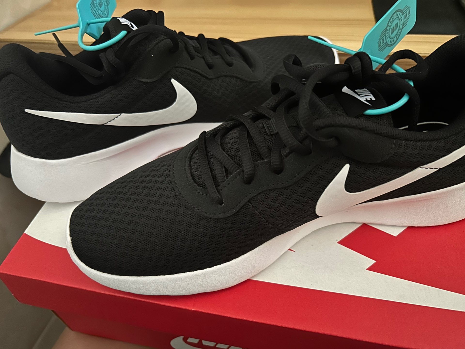 custom review-Nike Tanjun Collection Низкий Топ Повседневная Обувь Унисекс Черный и Белый Oreo