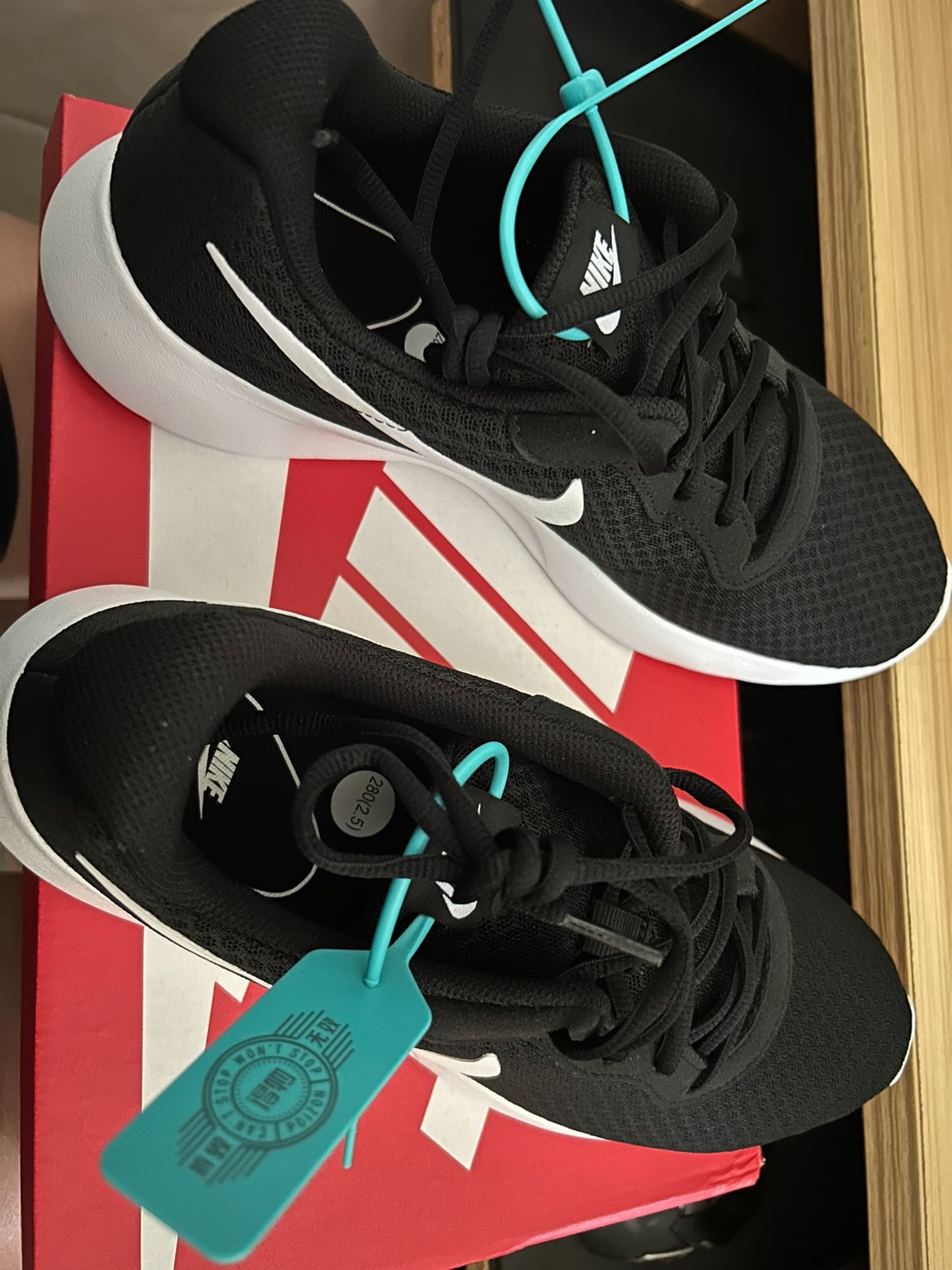 custom review-Nike Tanjun Collection Низкий Топ Повседневная Обувь Унисекс Черный и Белый Oreo