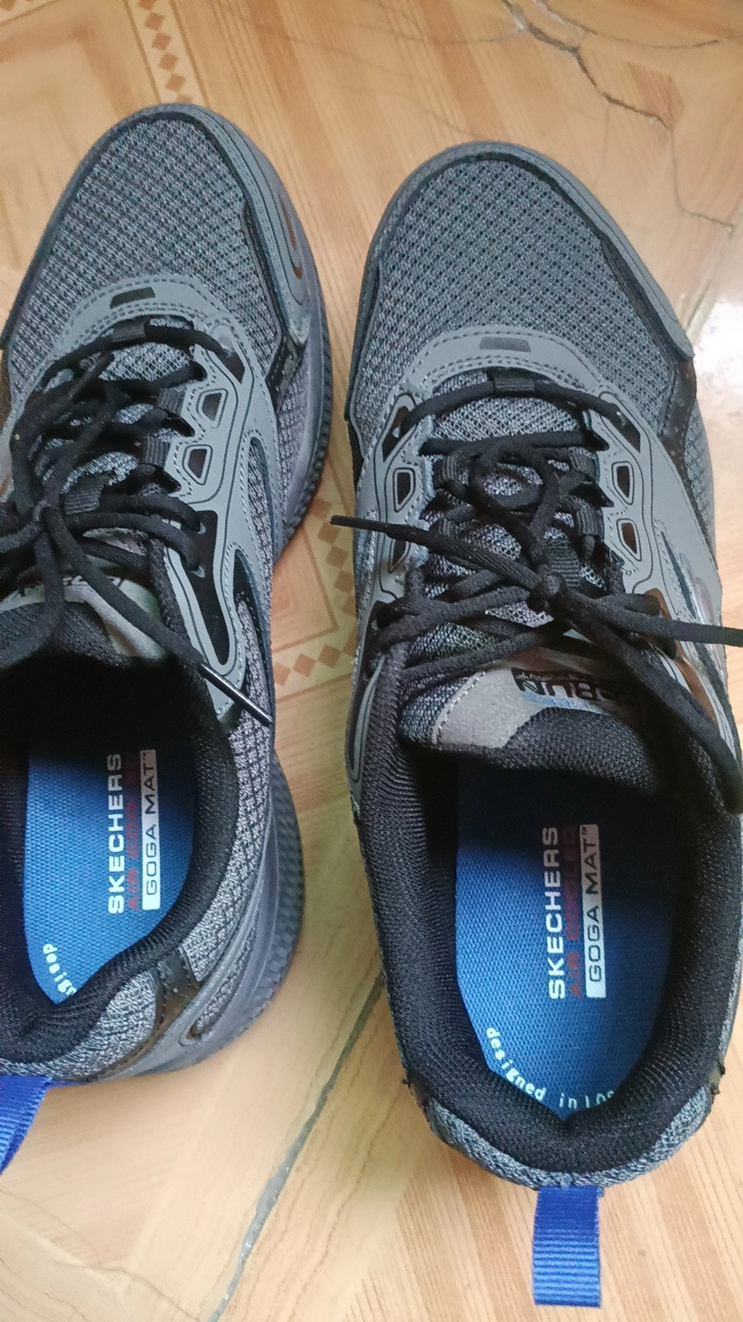 custom review-Skechers Go Run Consistent Low Топ Беговые кроссовки Мужской Серый Синий