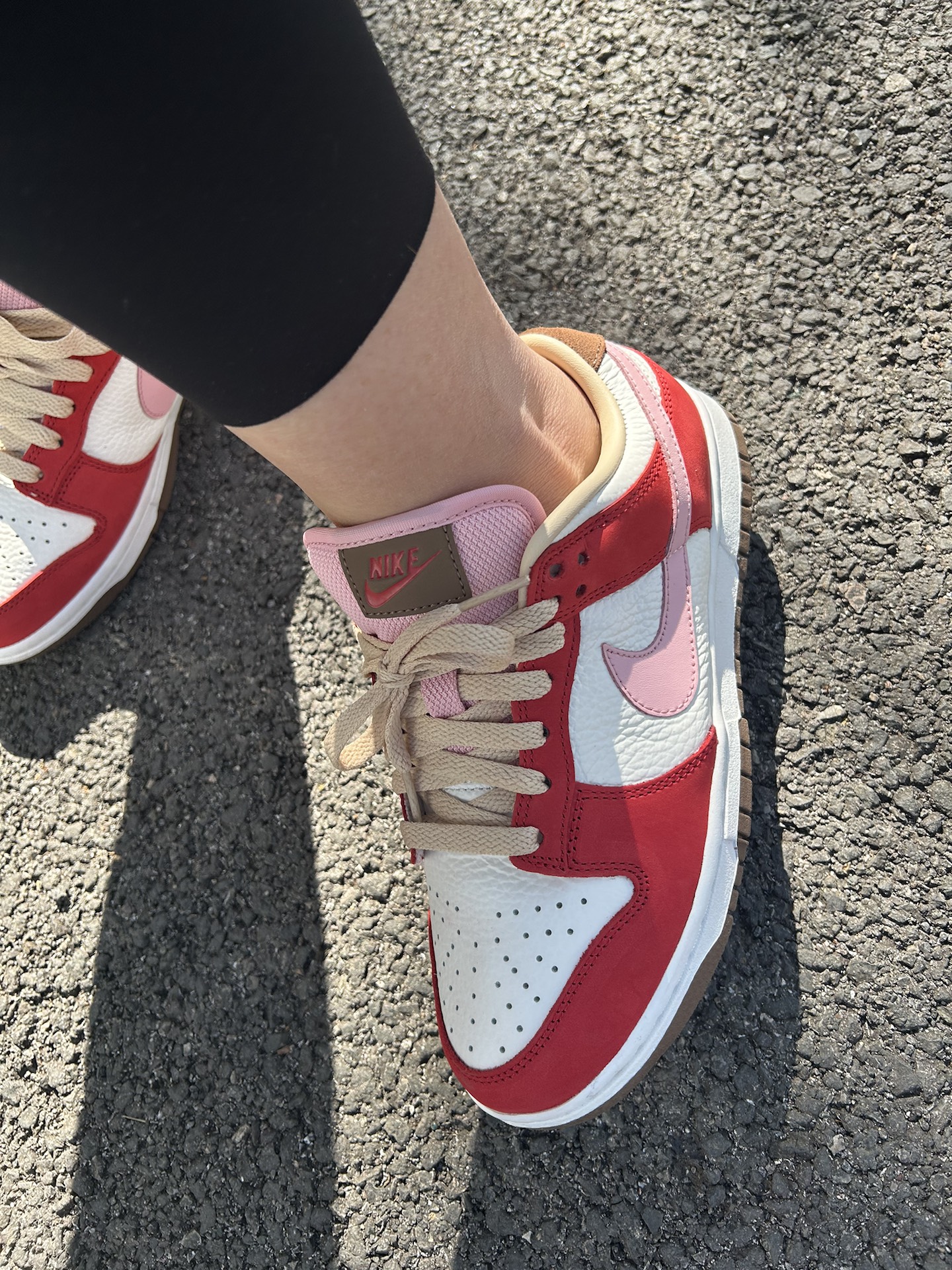 custom review-Nike Dunk Slip-Resistant Abrasion-Resistant Low Top Скейтборд Кроссовки Женские Бежевый Красный Розовый