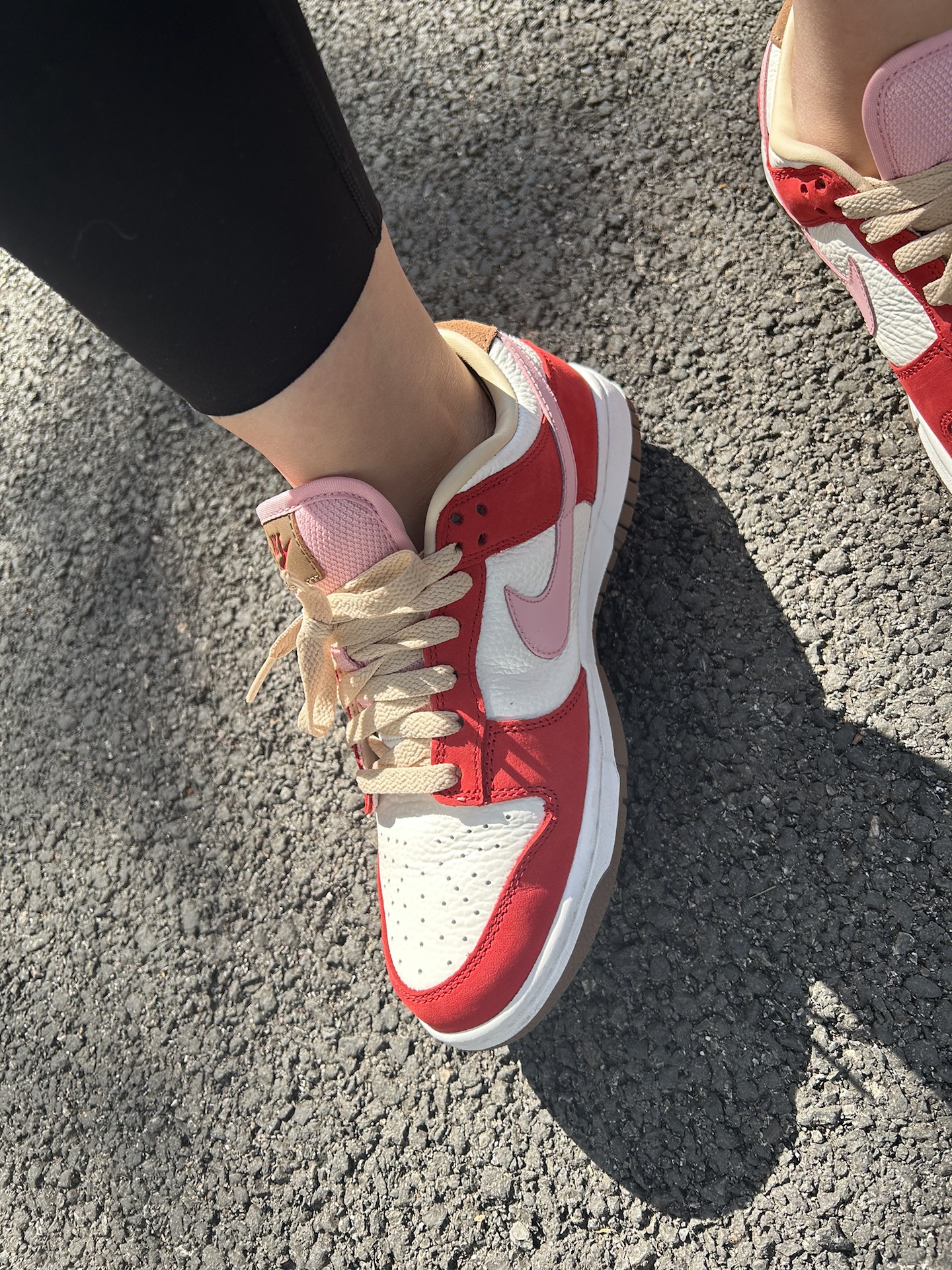 custom review-Nike Dunk Slip-Resistant Abrasion-Resistant Low Top Скейтборд Кроссовки Женские Бежевый Красный Розовый