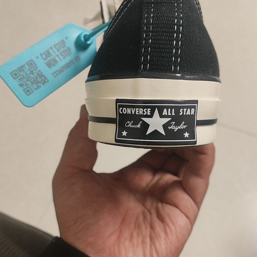 custom review-Конверс 1970s All Star Устойчивые к истиранию Низкие Кеды Унисекс Винтаж Черный