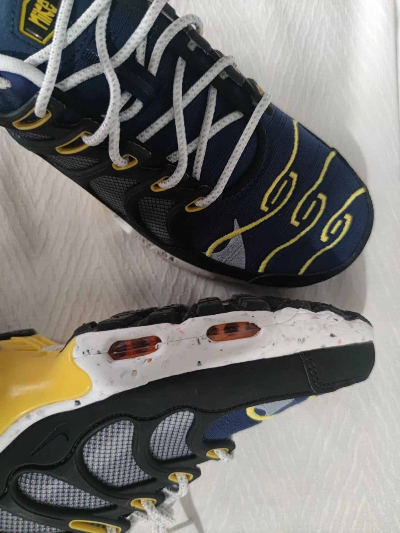 custom review-Nike Air Max Terrascape Plus 'Michigan' Низкий Топ Casual Мужской Темно-синий Желтый