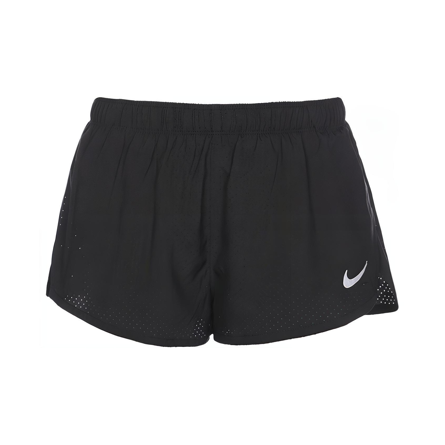 xl码 nike dri-fit 纯色logo印花松紧腰运动三分短裤 男款 黑色