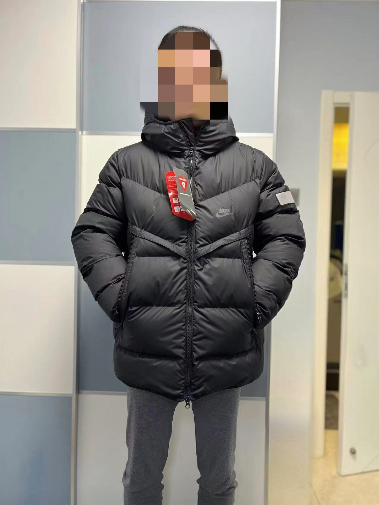 custom review-Nike SportswearPrimaLoft Куртка Мужская Черная