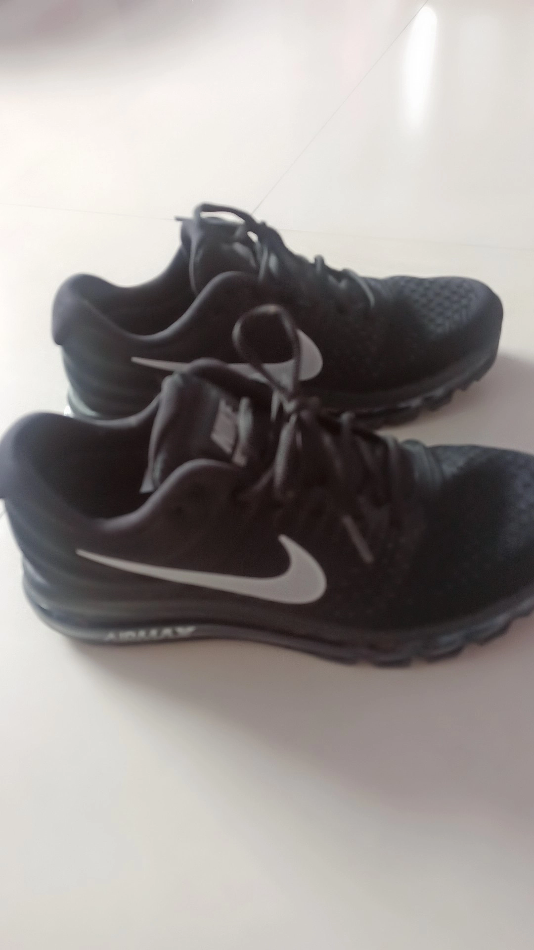 custom review-Nike Air Max 2017 Амортизация Дышащий И Устойчивый Дизайн Низкий Топ Повседневные Беговые кроссовки Мужские Черные