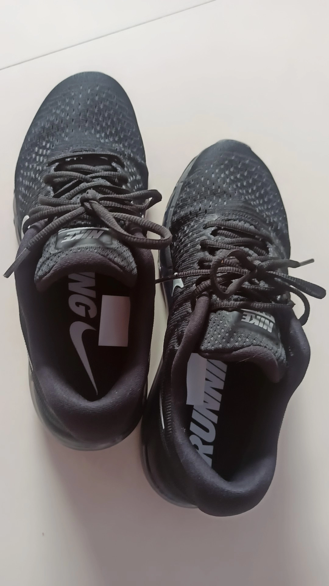 custom review-Nike Air Max 2017 Амортизация Дышащий И Устойчивый Дизайн Низкий Топ Повседневные Беговые кроссовки Мужские Черные