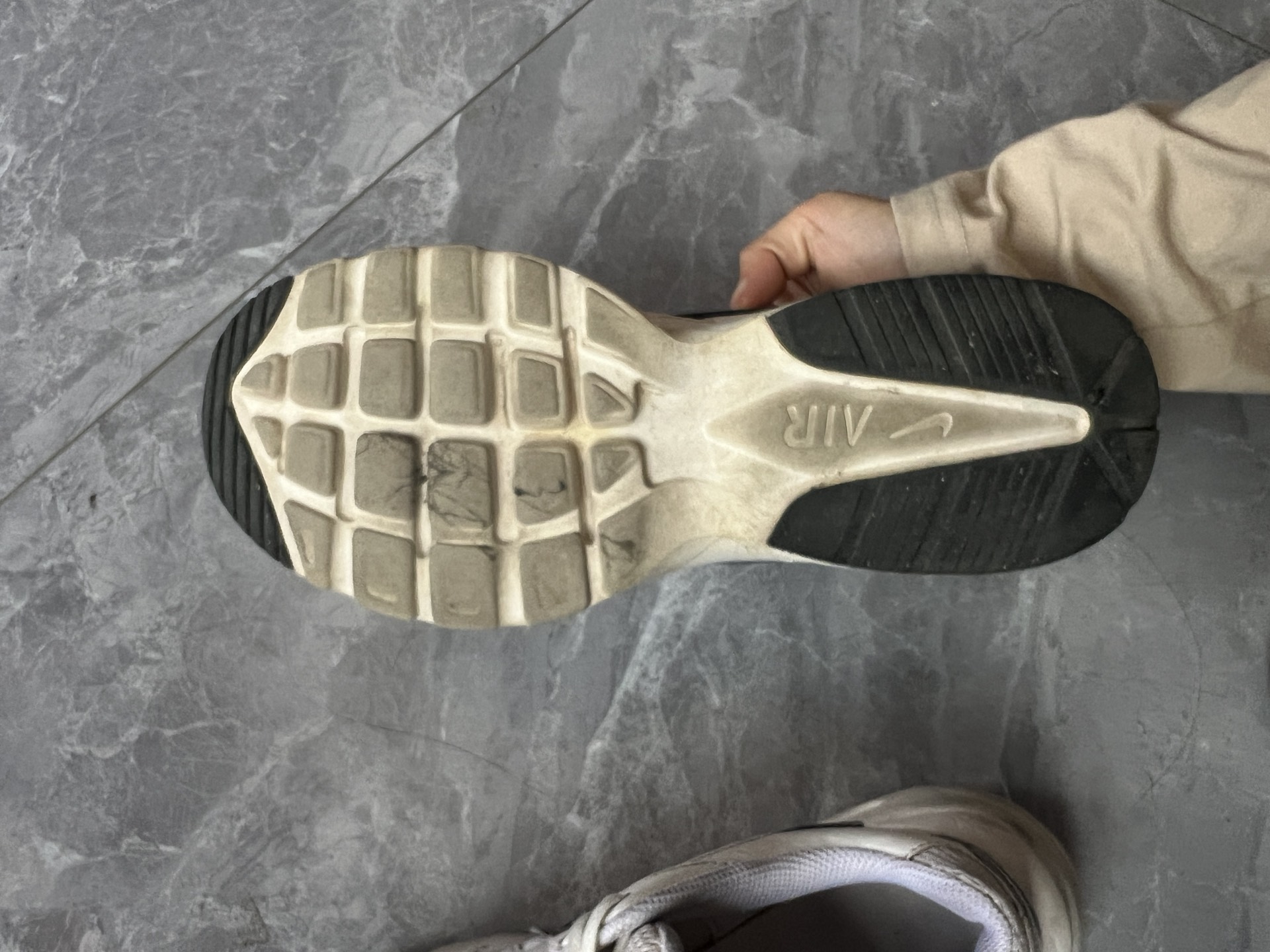 custom review-Nike Air Max Fusion Abrasion Resistant Низкий Топ Беговые кроссовки Мужские Белые