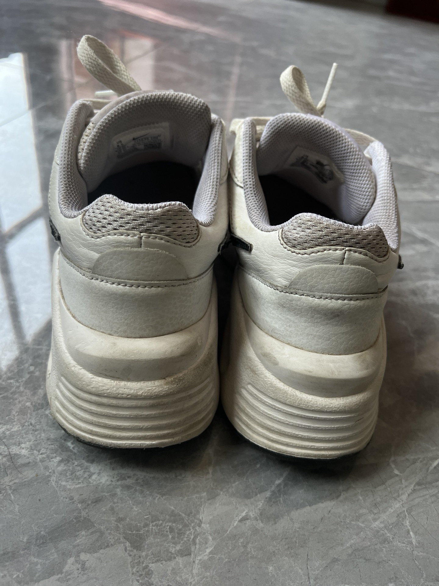 custom review-Nike Air Max Fusion Abrasion Resistant Низкий Топ Беговые кроссовки Мужские Белые