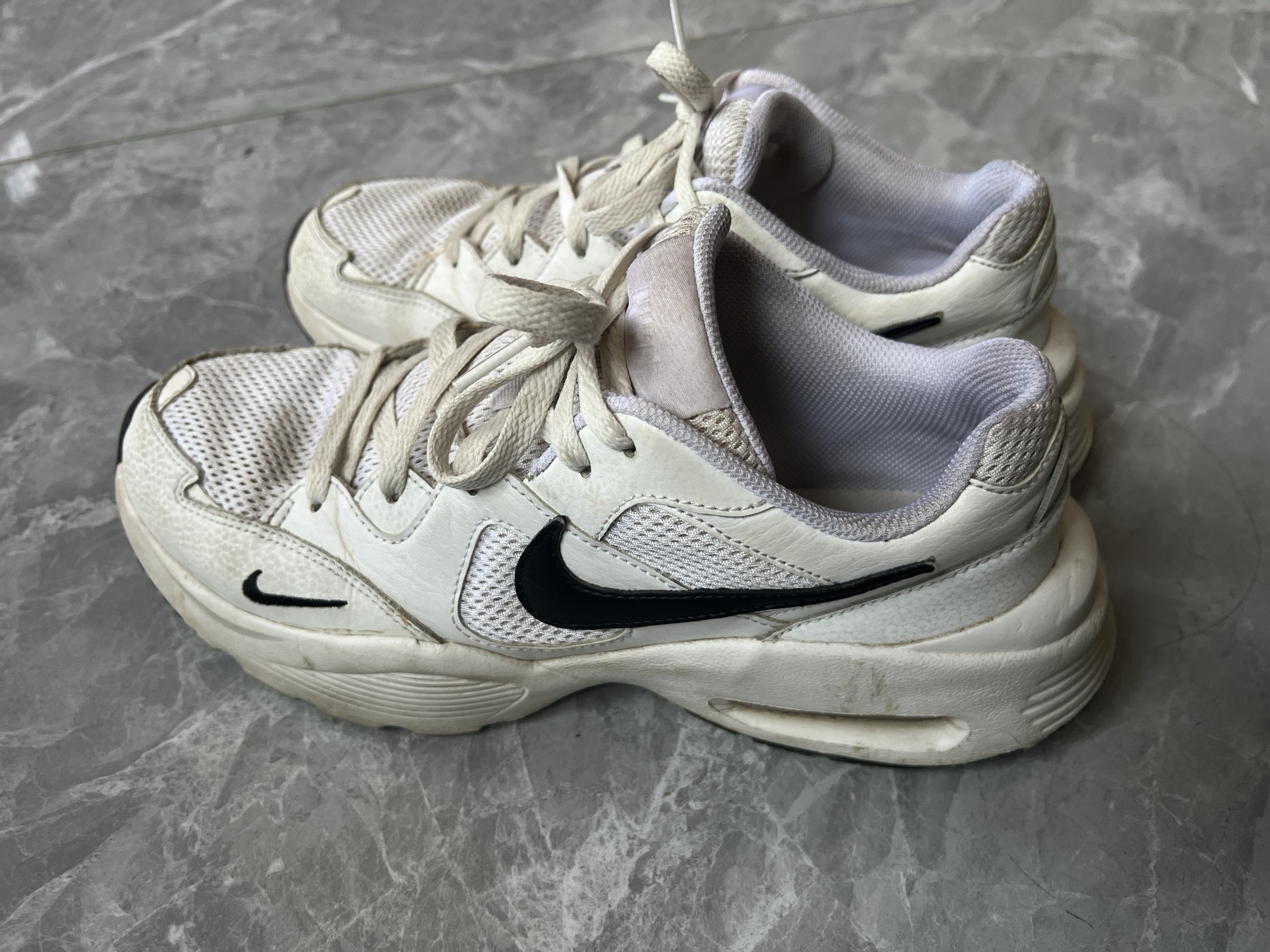 custom review-Nike Air Max Fusion Abrasion Resistant Низкий Топ Беговые кроссовки Мужские Белые