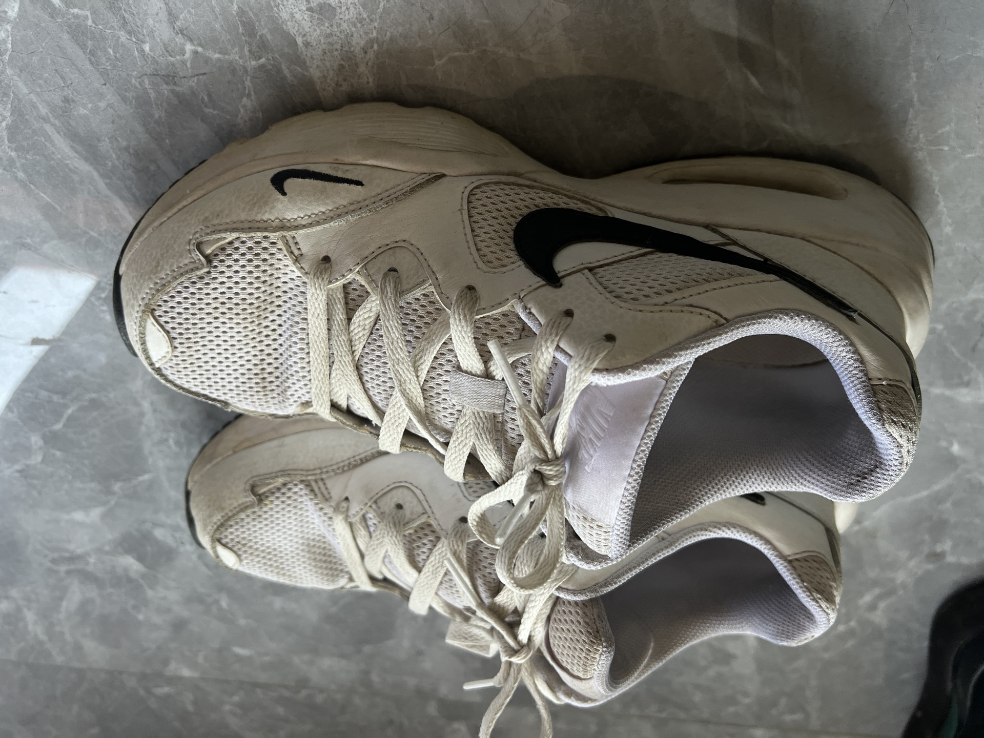 custom review-Nike Air Max Fusion Abrasion Resistant Низкий Топ Беговые кроссовки Мужские Белые