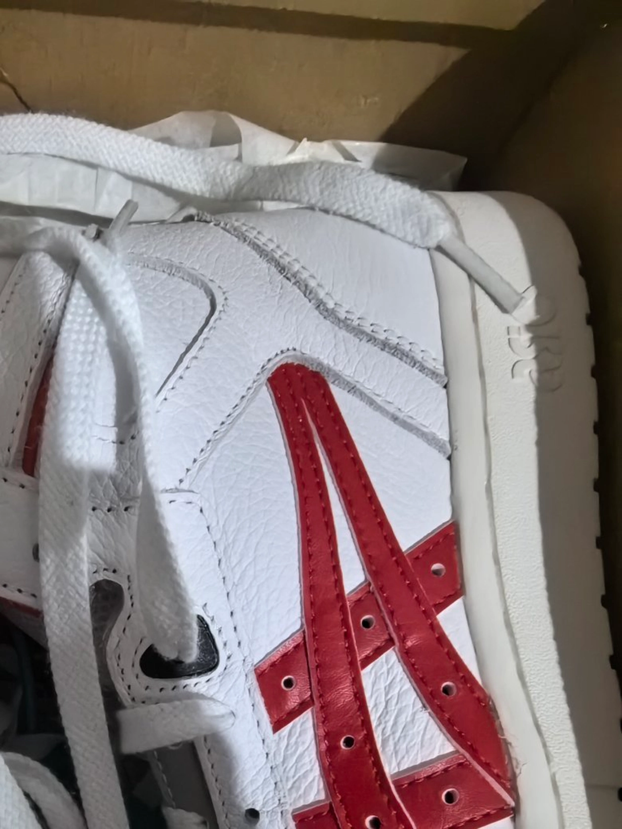 custom review-Asics All Court ALPHA L Сетка Высокие Баскетбольные Кроссовки Унисекс Белый Красный