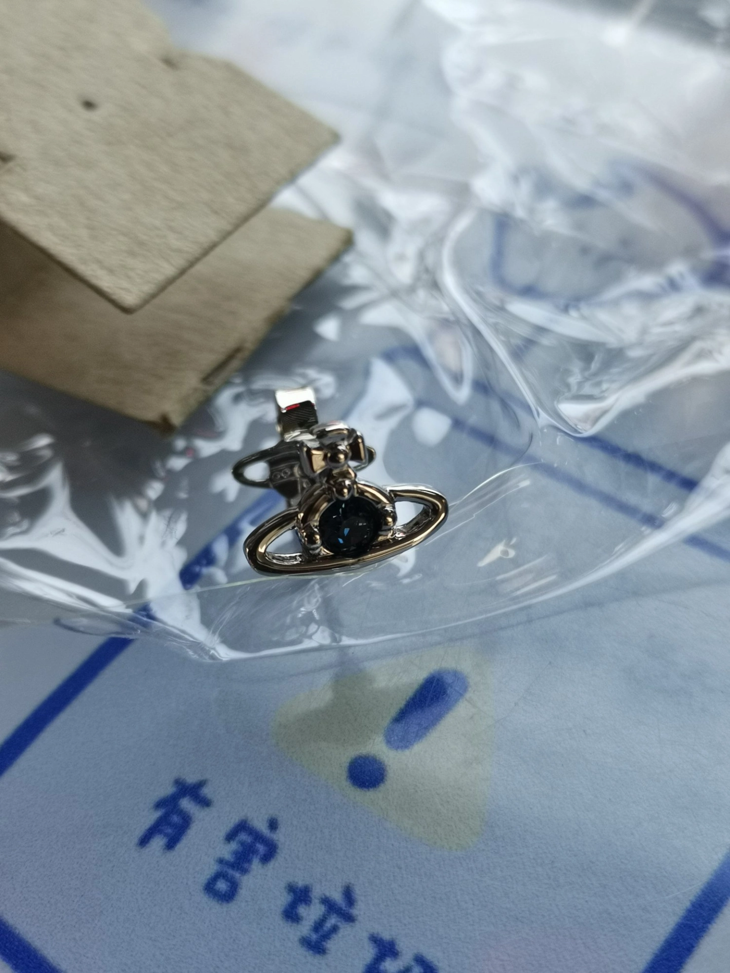 custom review-Серьги-гвоздики Vivienne Westwood Crystal Unisex Silver