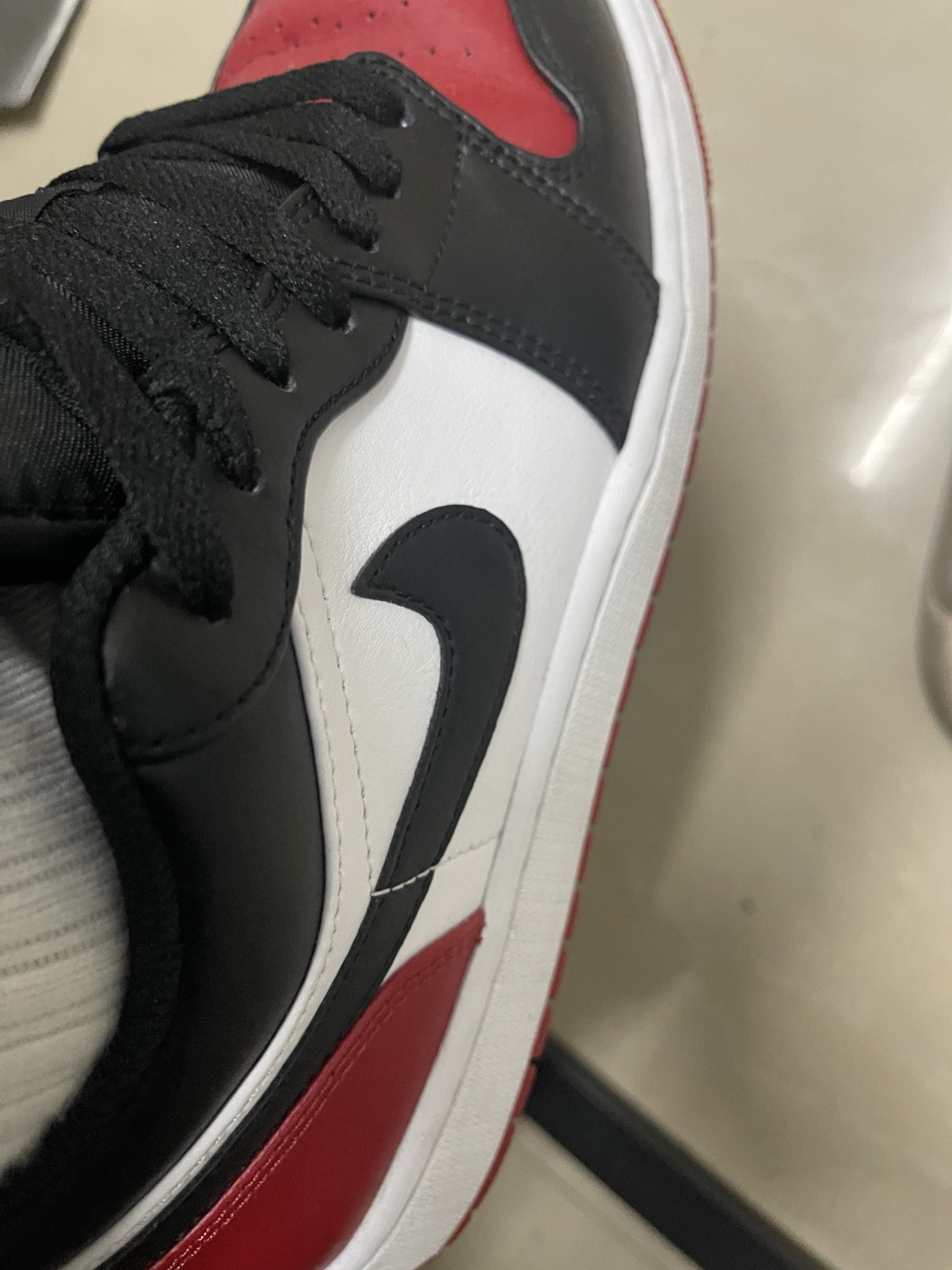 custom review-Jordan 1 Low Bred Toe 2.0