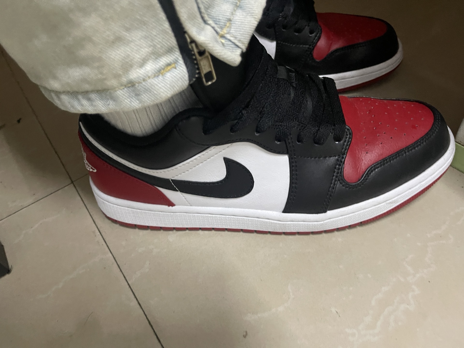 custom review-Jordan 1 Low Bred Toe 2.0