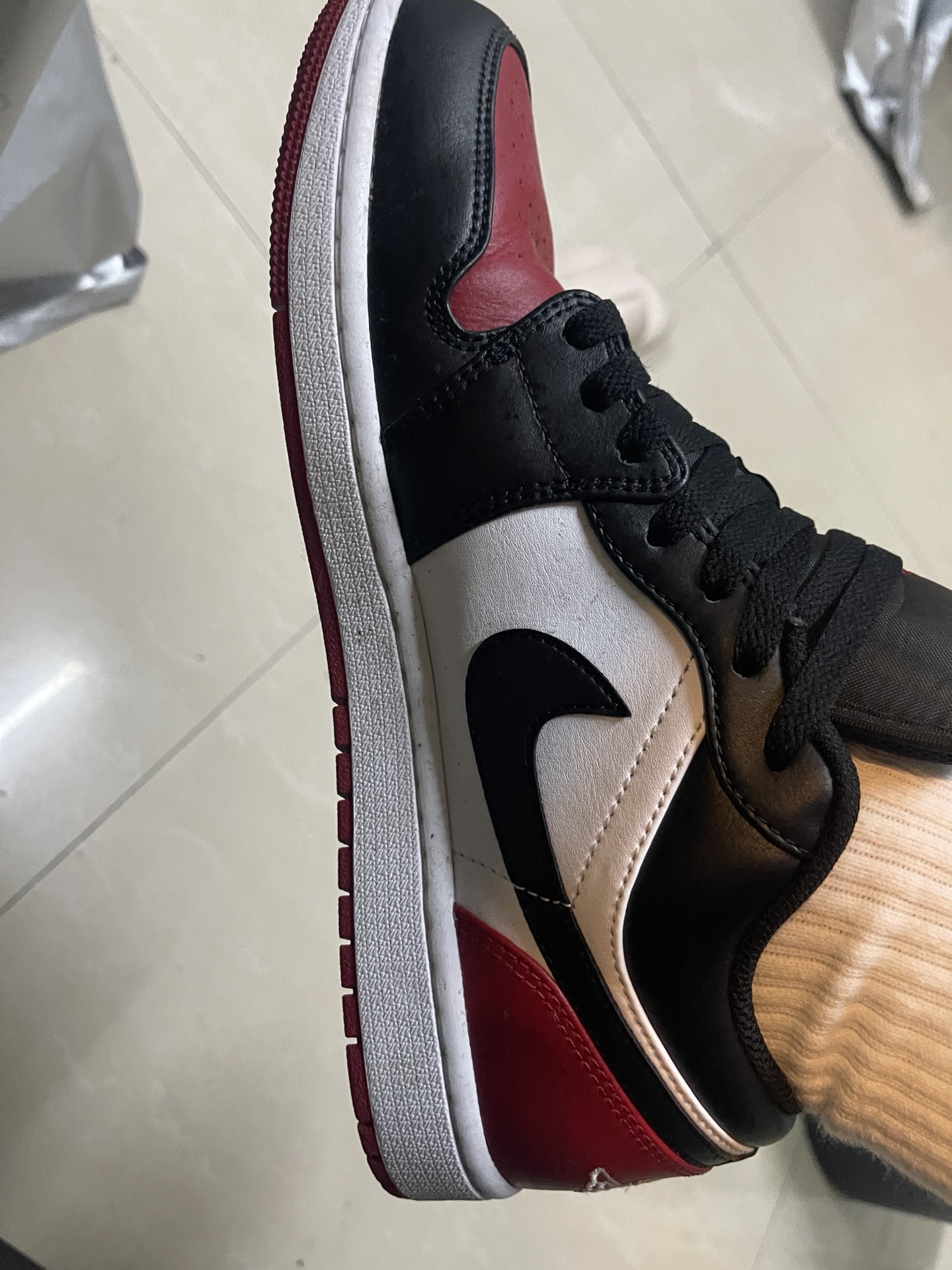 custom review-Jordan 1 Low Bred Toe 2.0