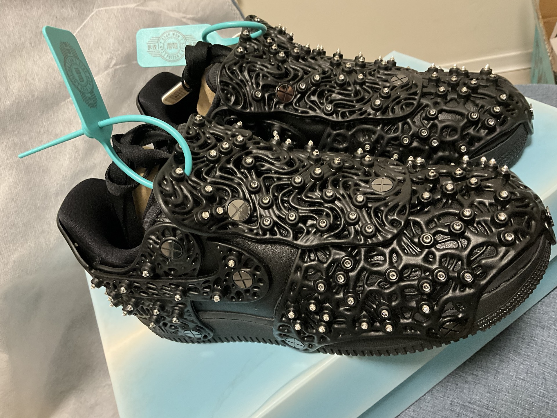 custom review-Swarovski x Nike Air Force 1 LXX Low Топ Скейтборд Кроссовки Женские Черные