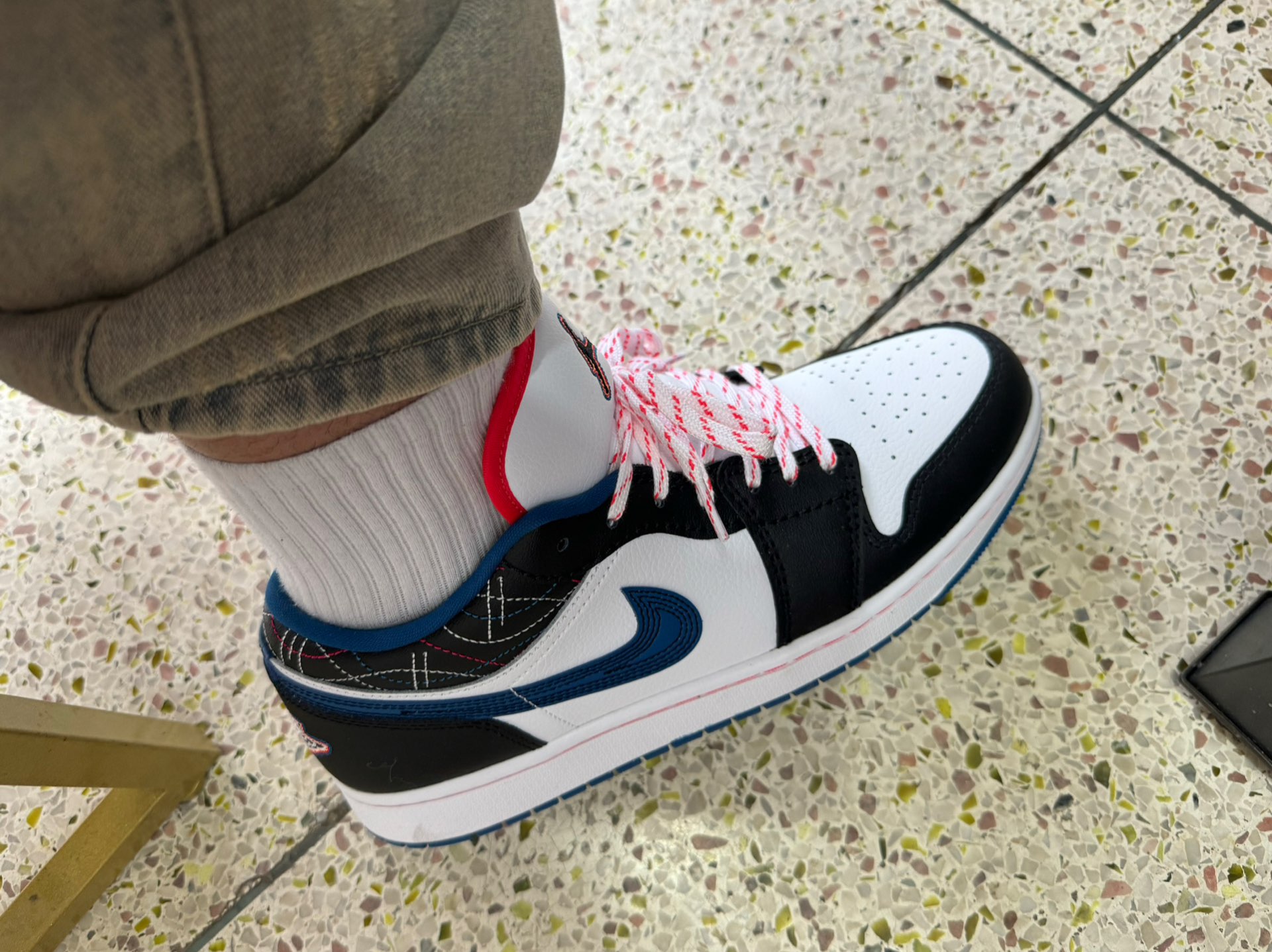 custom review-Air Jordan 1 Low SE "Industrial Blue Sashiko"
