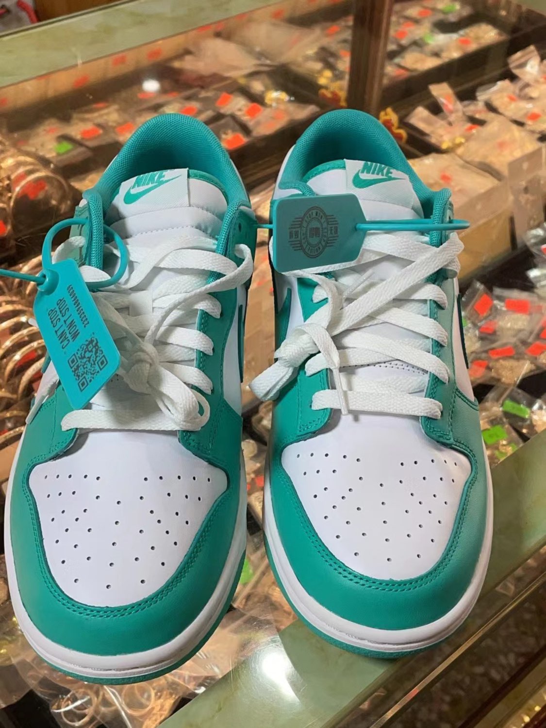 custom review-Nike Dunk 'Прозрачный Нефритовый' Низкие Кроссовки для скейтбординга Мужские Белые Зеленые