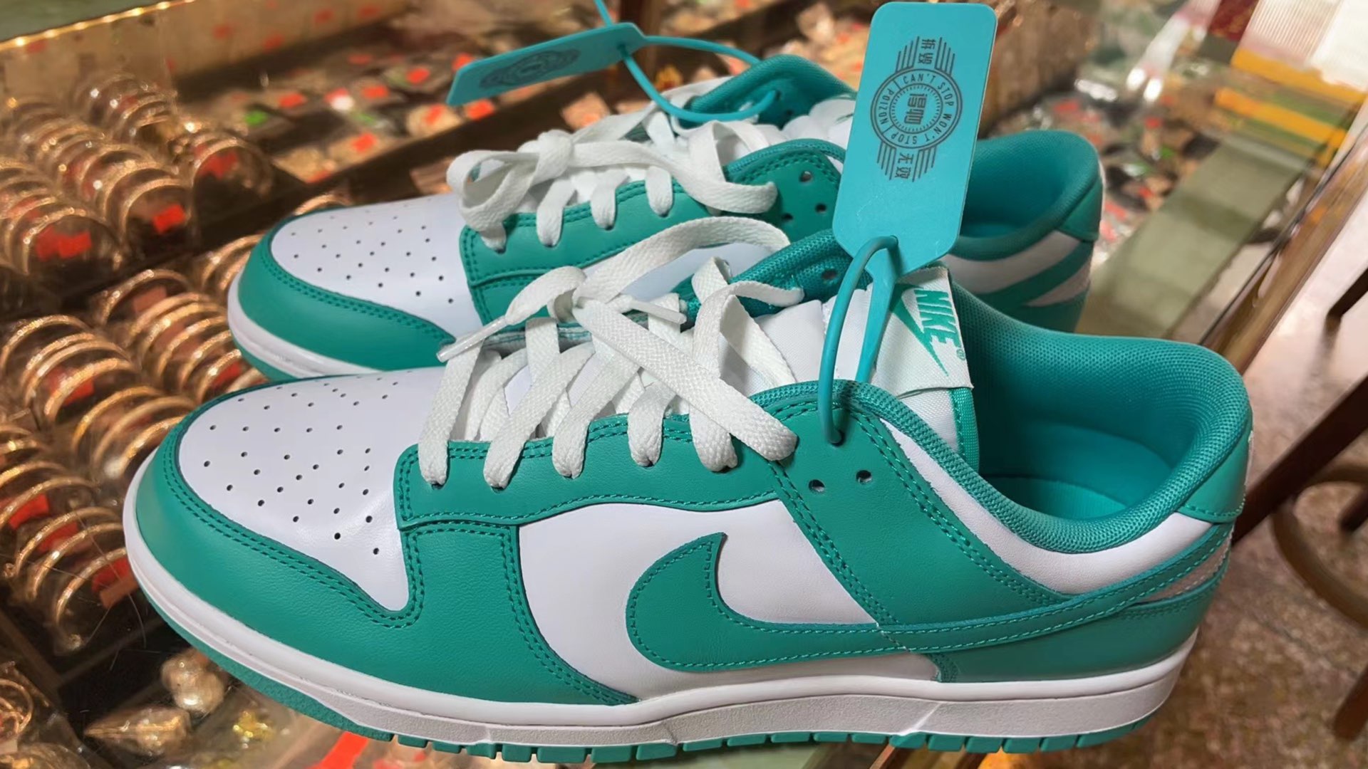 custom review-Nike Dunk 'Прозрачный Нефритовый' Низкие Кроссовки для скейтбординга Мужские Белые Зеленые