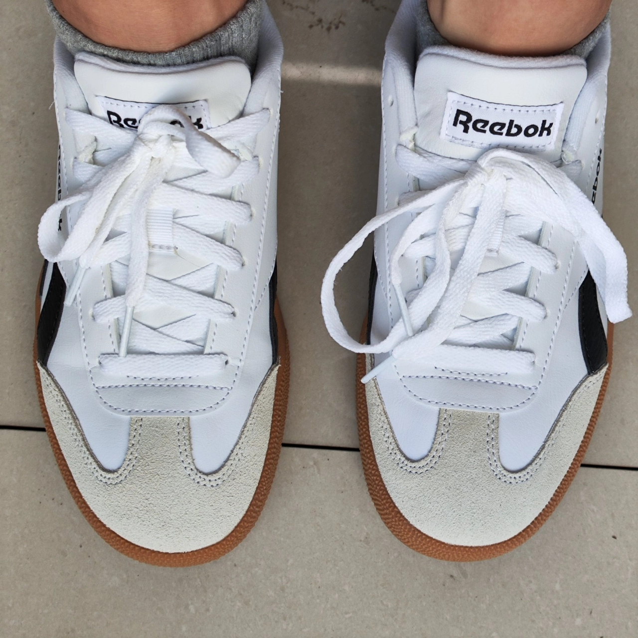 custom review-REEBOK Smash Edge S Устойчивые к истиранию низкие кроссовки для скейтбординга унисекс белые черные серые