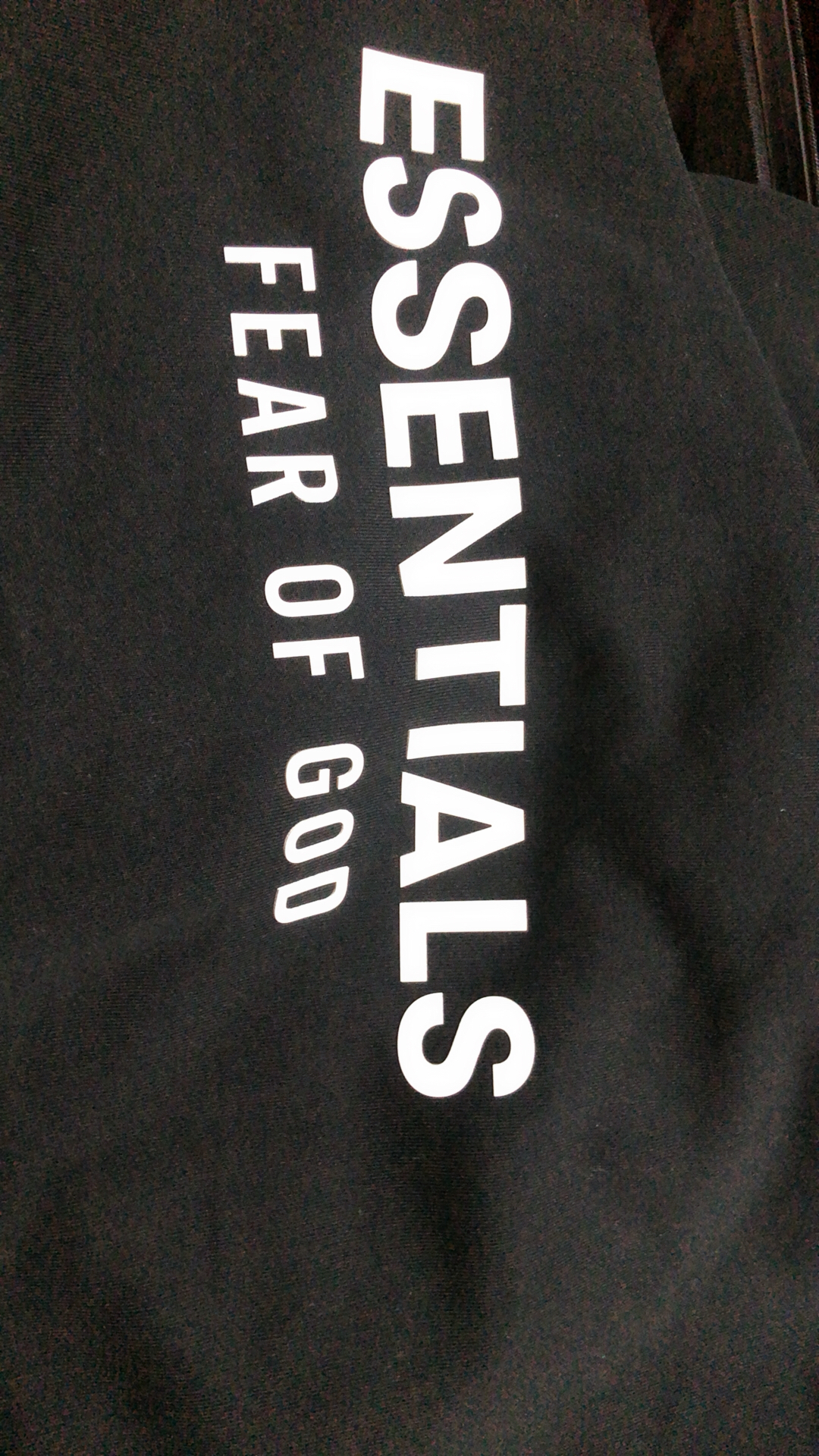 custom review-Fear Of God Essentials Logo print Hoodie