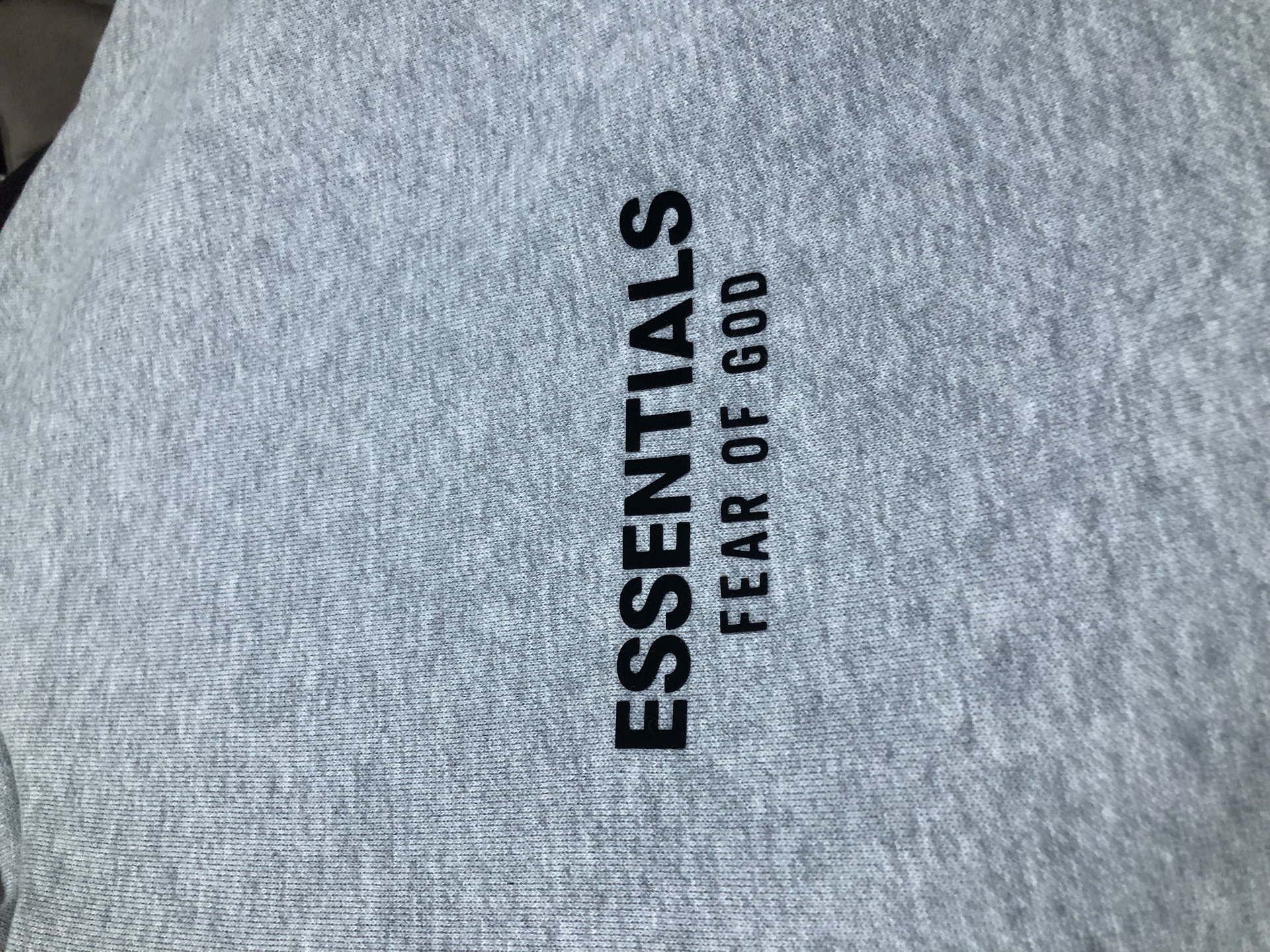 custom review-Fear Of God Essentials Raised logo Hoodie