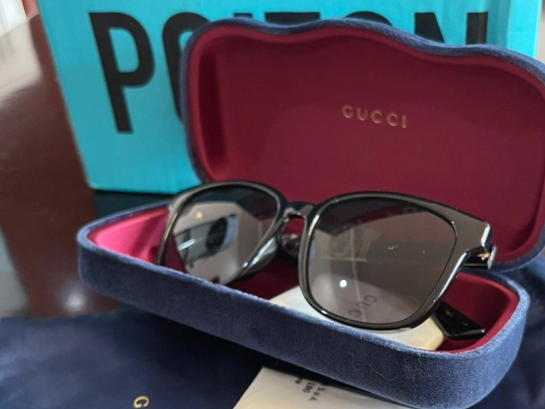 custom review-GUCCI Квадратные Солнцезащитные Очки Мужские Черные