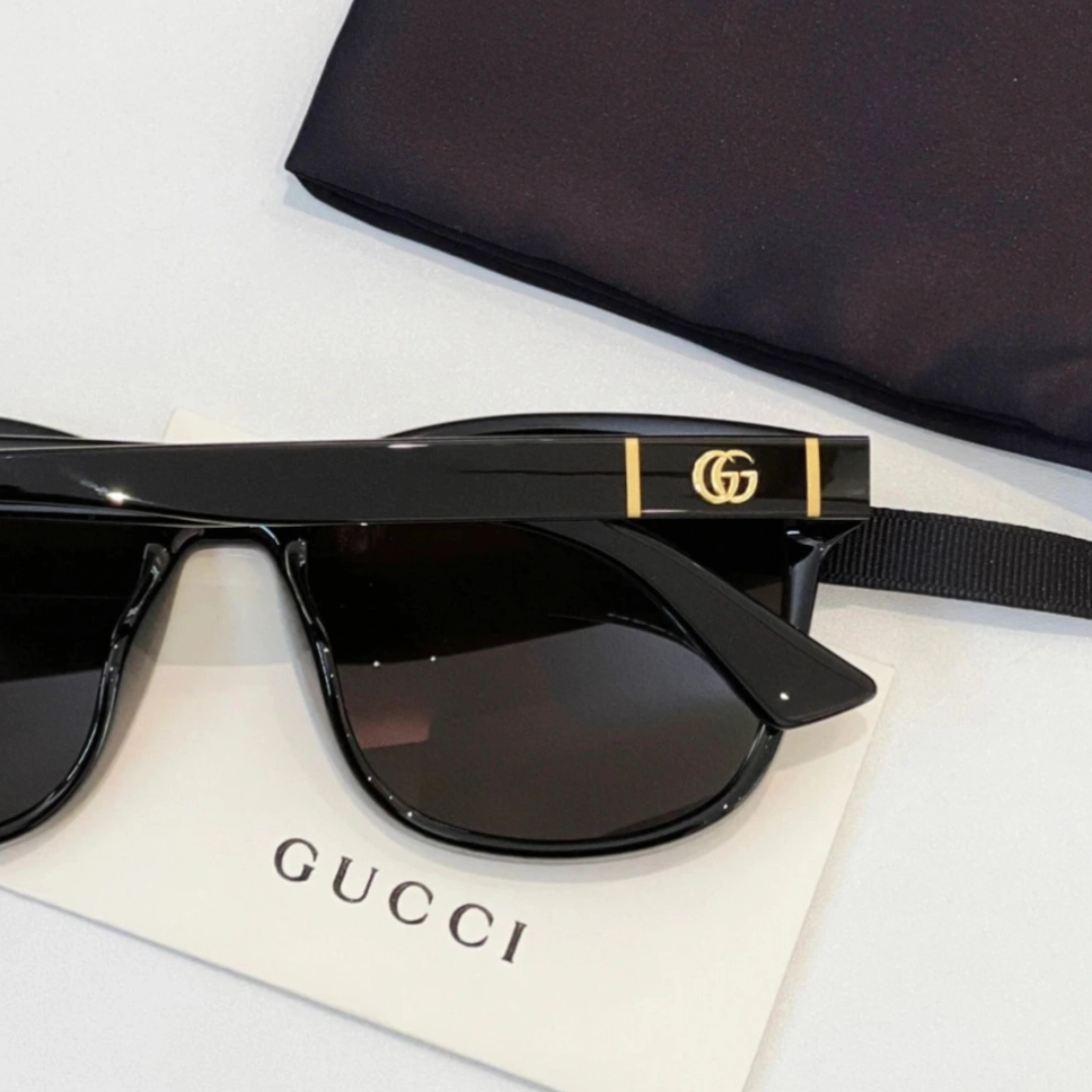 custom review-GUCCI Квадратные Солнцезащитные Очки Мужские Черные