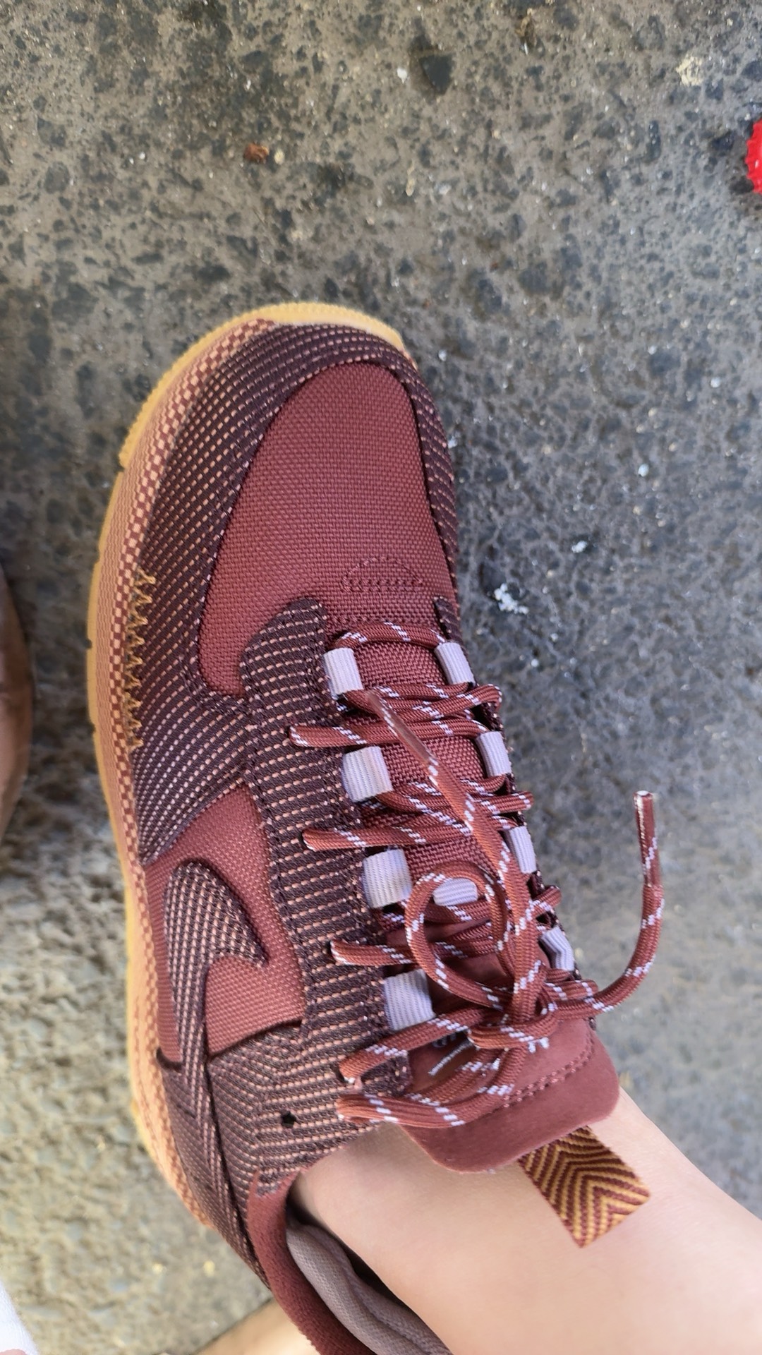 custom review-Nike Air FORCE 1 Low Топ Скейтборд Кроссовки Унисекс Красный Коричневый