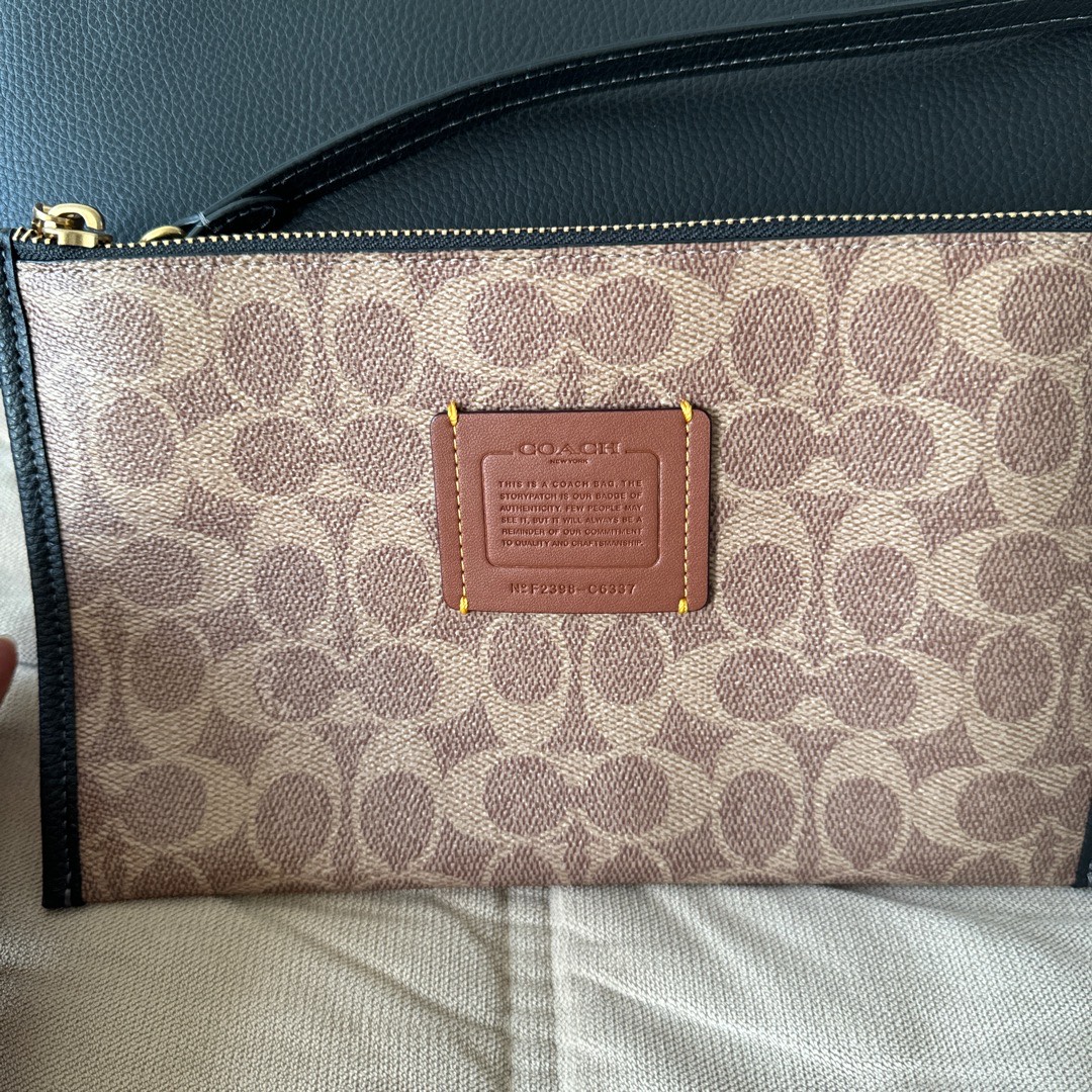 custom review-COACH Day Кожа Комбинированная Сумка Тоут Сумка Сумка для покупок Сумка на плечо Большая Женская Черная