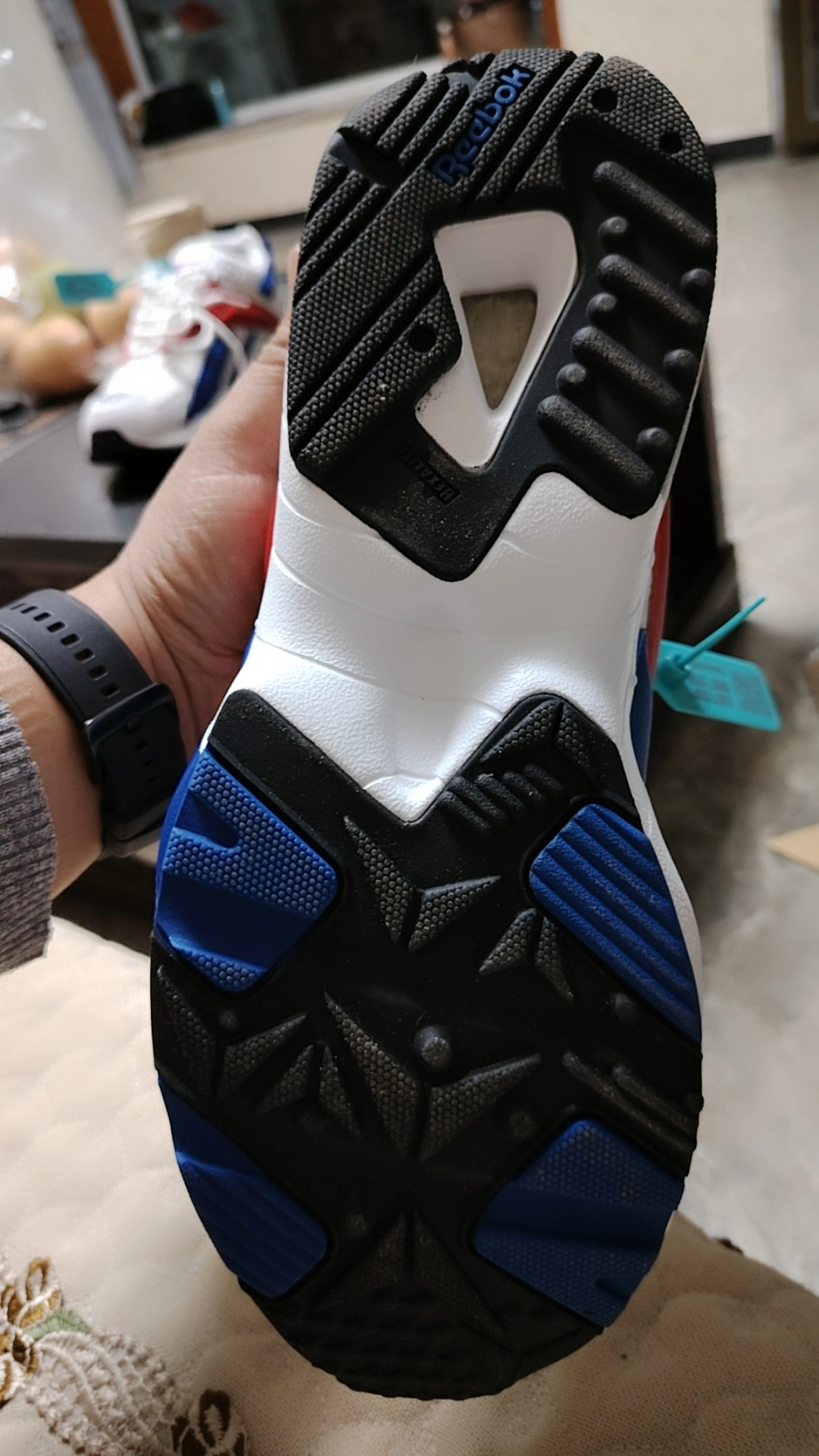 custom review-Reebok совместный бренд Interval 96 Low Топ Casual Унисекс Красный Синий