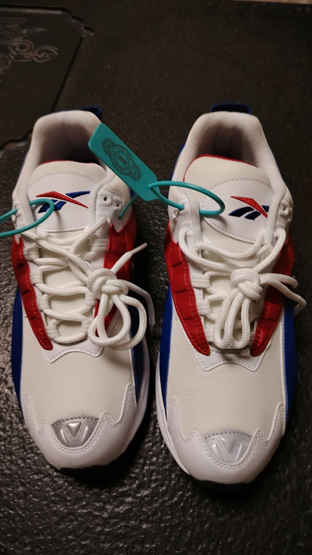 custom review-Reebok совместный бренд Interval 96 Low Топ Casual Унисекс Красный Синий