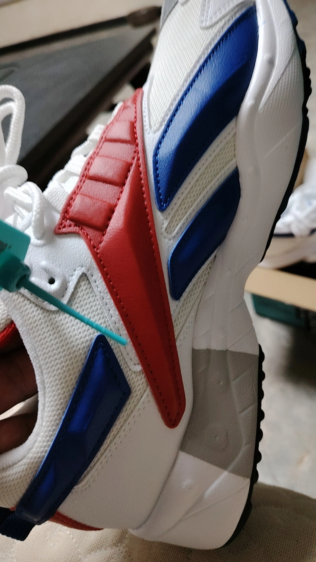 custom review-Reebok совместный бренд Interval 96 Low Топ Casual Унисекс Красный Синий