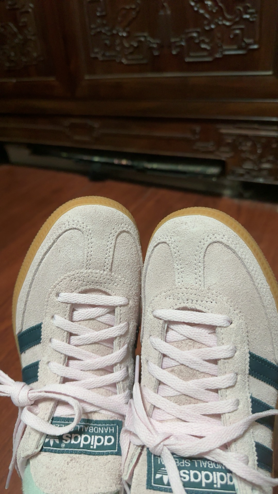 custom review-Adidas Handball Spezial Clear Pink Arctic Night Women's