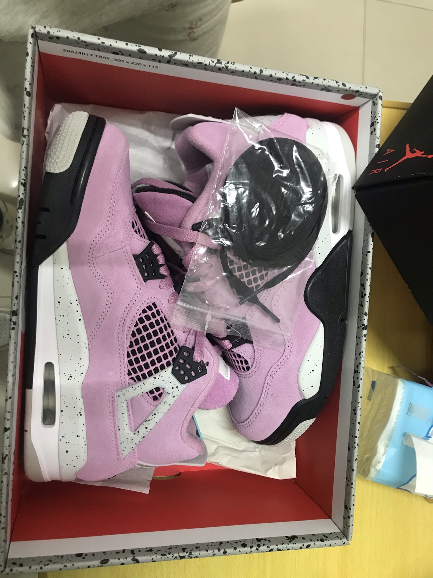 custom review-JORDAN 4 Retro Orchid Women's